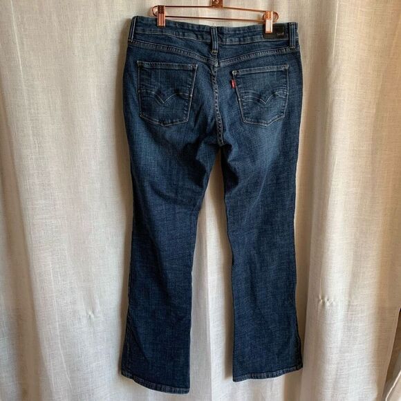 Levi’s Women’s Size 10 Black Tag Bootcut Jeans Medium Wash Stretch Denim Pants - Picture 10 of 16